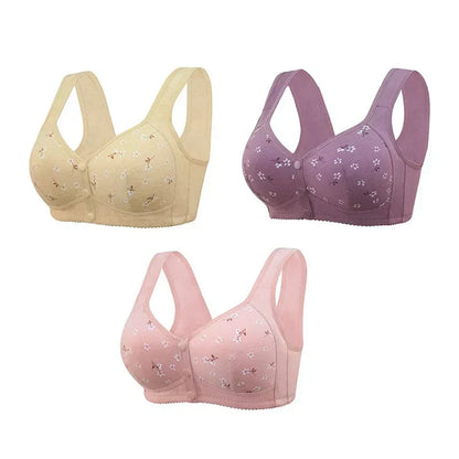 Front Button Bra Front Closure Everyday Sports Bras